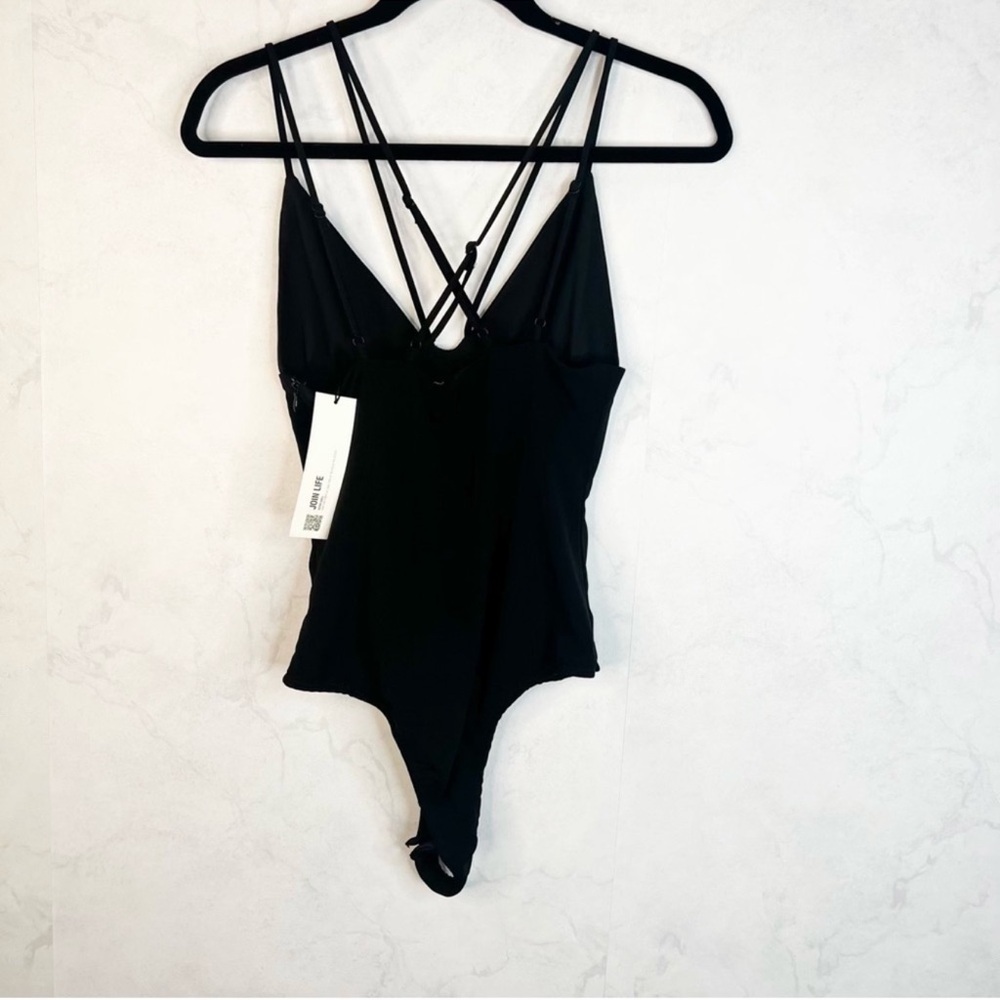 Zara Black Strappy Bodysuit